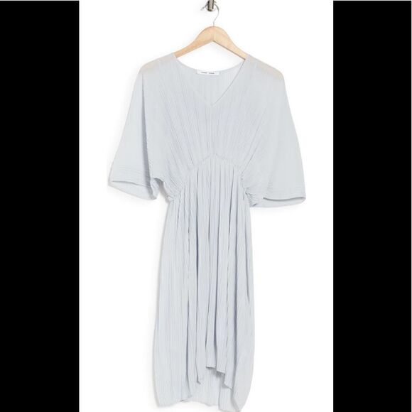 Samsoe Samsoe andine smoked elbow sleeve midi dress size M - Picture 6 of 9